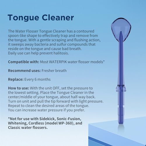 Replacement Heads for Waterpik, Replacement Picks for Water Pik Water Flosser (8 Tips Combo + Storage Case + Travel Case Bundle)