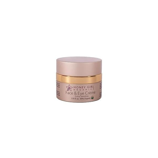 Honey Girl Organics Extra Sensitive Face and Eye Creme, 1.75 Fluid Ounce