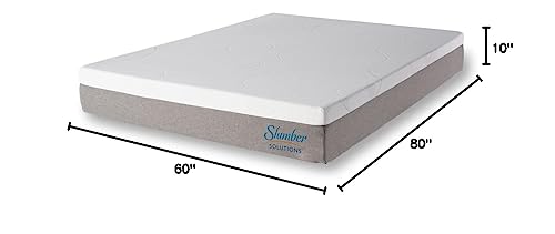 Slumber Solutions 10-in. Gel Memory Foam Mattress Medium Queen