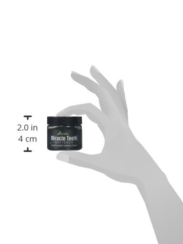 Ontel Miracle Teeth Whitener - Natural Whitening Coconut Charcoal Powder – As Seen on TV