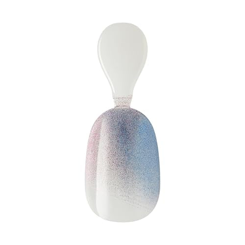 KISS Salon X-tend LED Gel Nail Kit Press On Nails, 'Changed', Multicolor, Short Oval, 30 Fake Nails, Soft Gel Nail Glue 5 ml (0.16 US fl. oz.), Prep Pad, Manicure Stick, & Mini Nail File