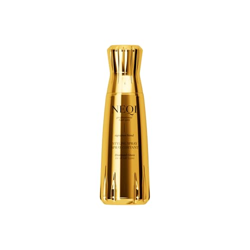 neqi - DIAMOND GLASS Heat Protection Spray – Shine Spray for All Hair Types, Moisture Protection, Silky Smooth Hair, Glass-Hair Effect, Made in Italy (Diamond Glass All Hair)