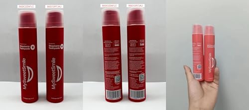 MySweetSmile Strawberry Flavoured Toothpaste - Advanced Fluoride Formula - Deep Cleaning - Cavity Protection - Succulent Strawberry Flavour - 60g
