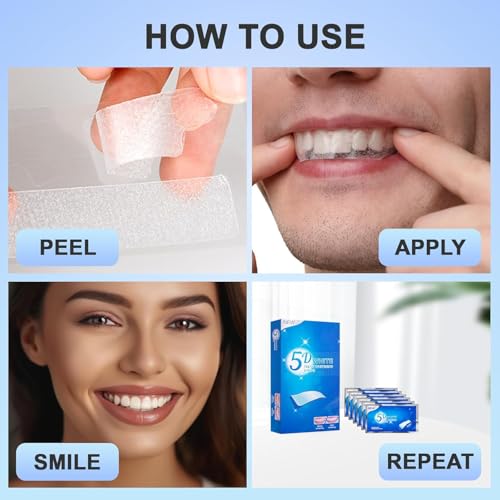 Teeth Whitening Strips 14 Treatments - Whitening Strips Without the Sensitivity - Enamel Safe for Whiter Teeth - Sensitivity Free - 28 Strips (14 Count Pack) O diário de Anne Frank