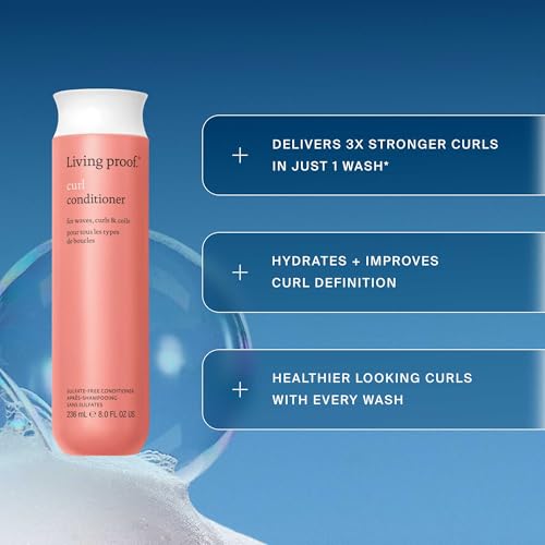 Living Proof Curl Conditioner, Hydrating Conditioner for Women with Wavy, Curly, and Coily Hair, Strengthens and Defines Curls