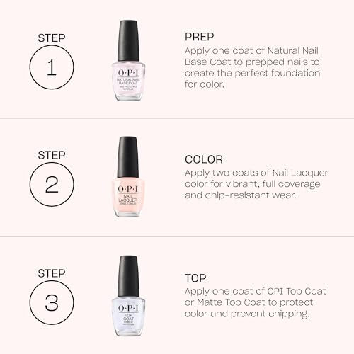 OPI Nail Lacquer Nail Polish | Opaque Light Blue Purple Shimmer Chip Resistant Nail Polish | Vegan, Fast Drying, Streak Free
