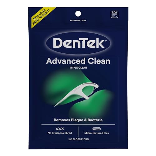 The Natural Dentist Healthy Gums Antigingivitis/Antiplaque Rinse, Adults 12 & Up, 16.9 fl oz + DenTek Triple Clean Advanced Clean 150 Count Floss Picks