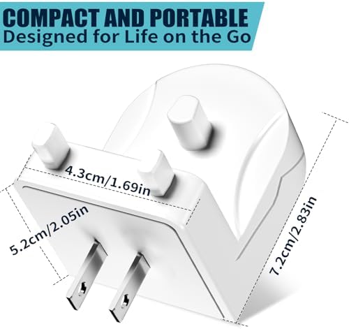 Wireless Electric Toothbrush Wall Charger Compatible with Oral-B and Braun Models (Excluding iO 7/8/9/10 and Pulsonic Series)