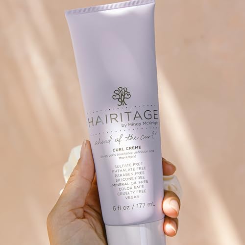 Hairitage Curl Cream + Leave in Conditioner Bundle - Jojoba Oil Curl Defining Cream for Curly Hair – Leave in Conditioner + Coconut Oil + Shea Butter – Hydrating + Moisturizing, Vegan + Cruelty-Free
