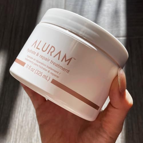 Aluram Hydrate & Repair Hair Treatment, Intense Moisture Infusion, Clean Hydration Boost for All Hair Types,11 Fl Oz