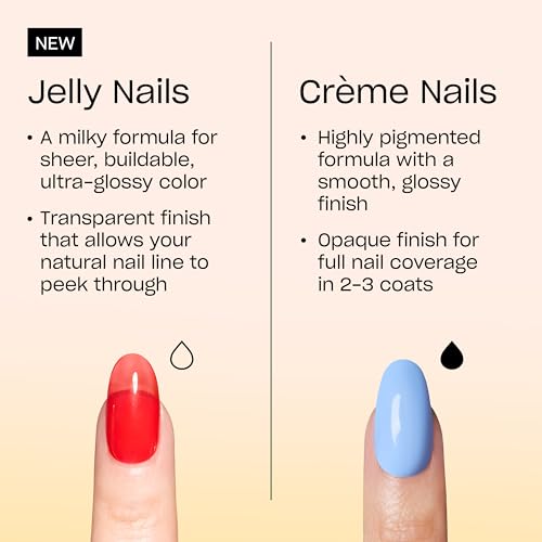 OPI Mini Nail Lacquer Gift Sets | Opaque Crème, Sheer Jelly Nail Polish Shades | Fast Drying, Streak Free, and Chip Resistant | Make 'Em Jelly! Collection | Summer 2025