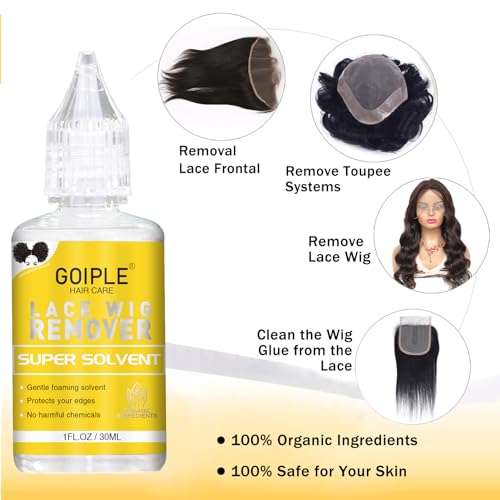 Wig Accessory Essentials Kit Lace Front Wig Glue & Remover, Wig Caps, Elastic Band, Hair Wax Stick, Edge Control, Edge Brush, Hair Shear Dermaplanning Razor Tool and Edge Scarf - 29PCS