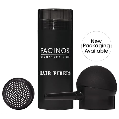 Pacinos Hair Fiber Kit - Conceal Thinning Hair Instantly with Fiber Hold Spray - Dark Brown