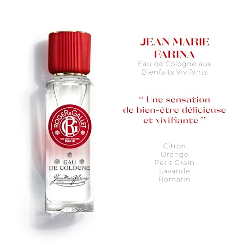 ROGER & GALLET | Eau De Cologne Spray For Men & Women | Jean Marie Farina 1 Oz.