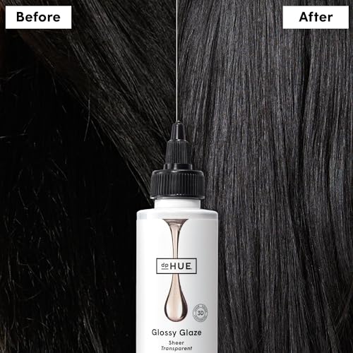 dpHUE Glossy Glaze, Sheer - 4 fl oz - In-Shower Conditioning Glaze for Luminous Shine - Paraben, SLS & SLES Sulfate Free - Leaping Bunny Certified