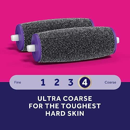 Amope Pedi Perfect Electronic Foot File Refills - Ultra Coarse, Removes Hard and Dead Skin - 2 Count