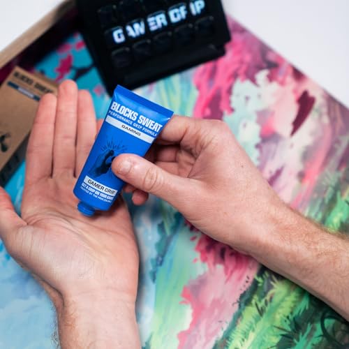 New Gaming Grip Cream by Gamer Grip – Sweat-Resistant Cream for Dry Hands – Improves Controller Grip – Non-Sticky, Long-Lasting – Ideal for Gaming, Esports, PC & Console