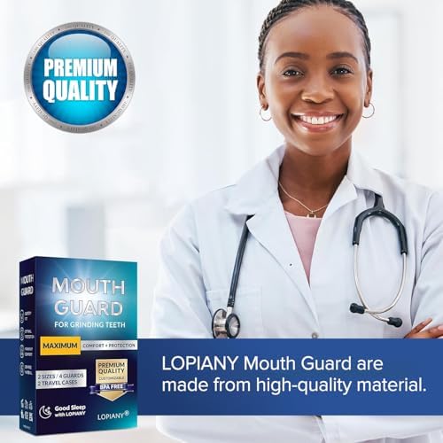 Mouth Guard for Grinding Teeth at Night, Night Guards for Teeth Grinding, Mouthguards for Grinding of Teeth, Bite Guard for Teeth Clenching Nighttime, Mouth Guard for Sleeping, 2 Sizes