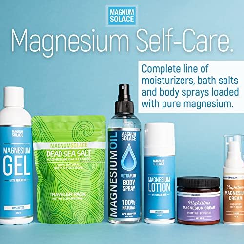Magnesium Flakes for Bath - Magnesium Chloride Flakes - Dead Sea Salts for Soaking, 10 LBS