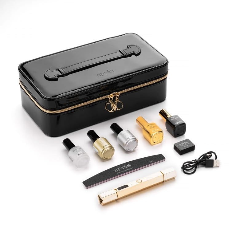 Apres Gel-X Nail Professional Starter Kit, 14 Sizes 00-9 w/ Half Sizes Included, Soft Gel Nail Tips Extension Kit, 2025 Edition (Sculpted Almond Medium)