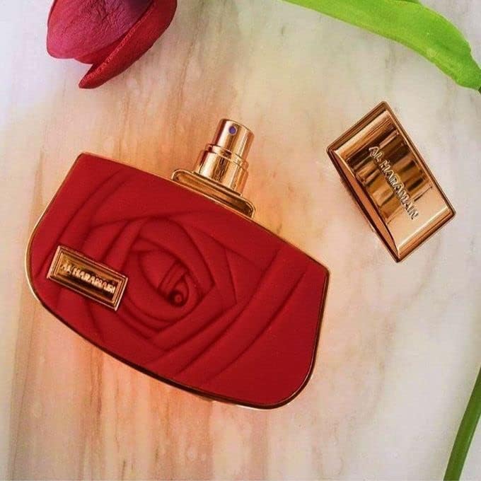 Al Haramain Belle Rouge - Arabian Perfume for Women - Long Lasting Floral Fragrance with Notes of Orange, Lavender, Jasmine, Vanilla, Sandalwood, Musk - Arabic Eau de Parfum - 2.5 oz EDP Spray