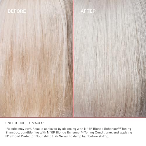 Olaplex Nº.4P Blonde Enhancer Purple Toning Shampoo, Repairs, Hydrates, & Brightens All Blonde, Lightened, & Grey Hair, 1 Liter