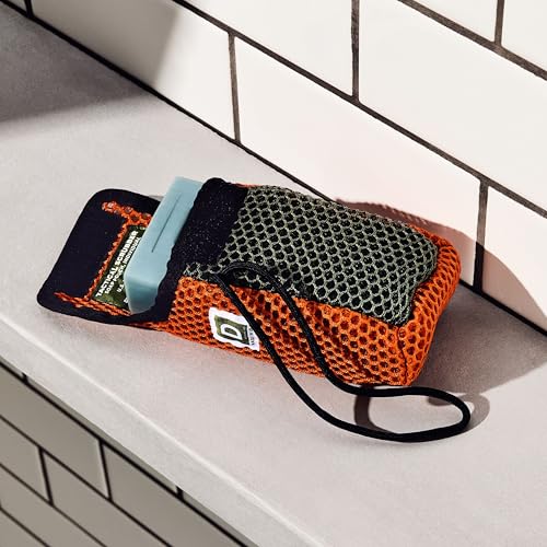 Duke Cannon Supply Co. Tactical Scrubber | U.S. Military-Grade Soap Pouch | Dual-Mesh Design for Hands & Feet | 550 Mil-Spec Paracord | Durable and Versatile for Home, Outdoor, or Field Use, 2 Pack