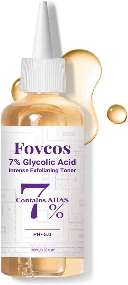 7% Glycolic Acid Toner, 7% Glycolic Acid Toner for Diminishing Acne Marks, Pore Tightening and Skin Hydration