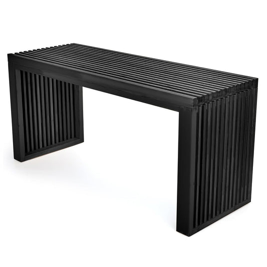 APRTAT Bamboo Dining Bench, 35 inch Farmhouse Decor Indoor Kitchen Table Bench, Entryway Shoe Rack Bench, Outdoor Bench, Solid Bamboo Benches for Living Room, Hallway, Bedroom, Bathroom