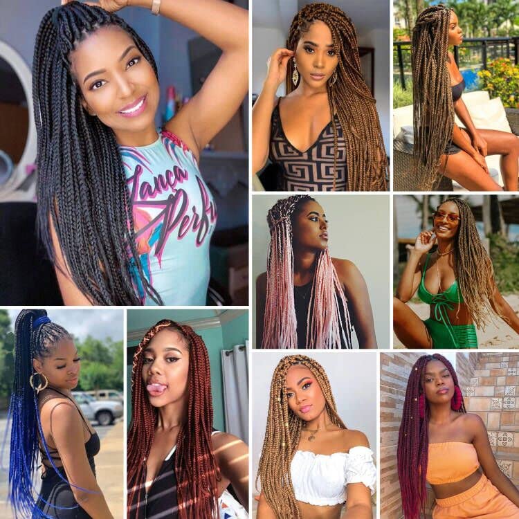Pre Stretched Braiding Hair 8 Packs 24 Inch Professional Pre Stretched Crochet Hair For Human Braiding Or Twist Natural Black Yaki Perm Straight Synthetic Hair Extension For Women(24", 1B#)