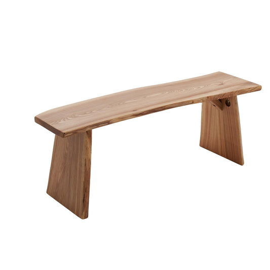 BALANBO Elm Wood Dining Bench Bedroom BenchesIn Footrest Stool Accent Bench for Entryway Dining Room Living Room Bedroom End of Bed Long 47.6IN