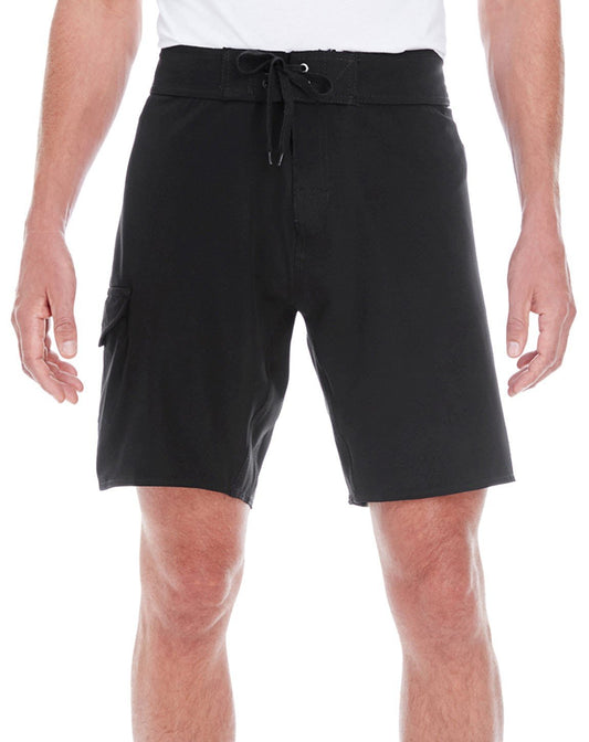 Burnside Men's Dobby Stretch Board Short 38 BLACK