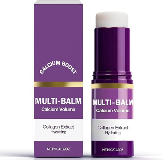 Calcium Multi Balm Stick, Moisturing Stick Hydrating, Friming and Anti-Wrinkle for Eyes, Face and Neck Skin, Tighten and Enhance Skin Elasticity for Woman