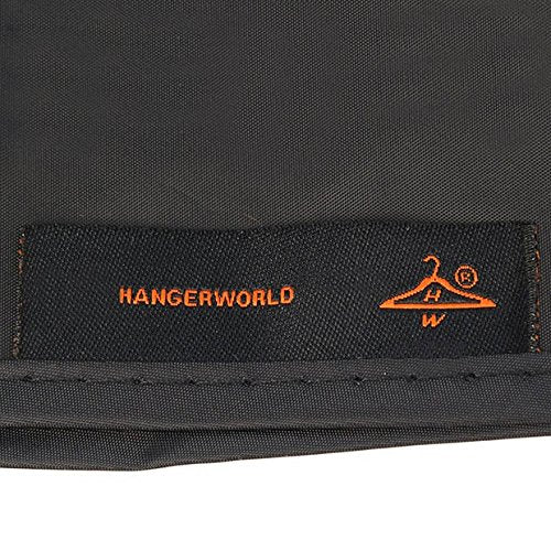 HANGERWORLD 6ft Large Black Clothes Rack Cover with 2 Zippers - Waterproof Nylon, Breathable, Dust Protector for Storage (Garment Rack Cover ONLY)