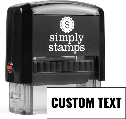 Custom Text Office Stamp | 4 Different Sizes | 20 Designs | Multiple Color Options | Up to 3 Lines of Text | Perfect for Quick Validation of Office Documents (Custom Text, Medium)