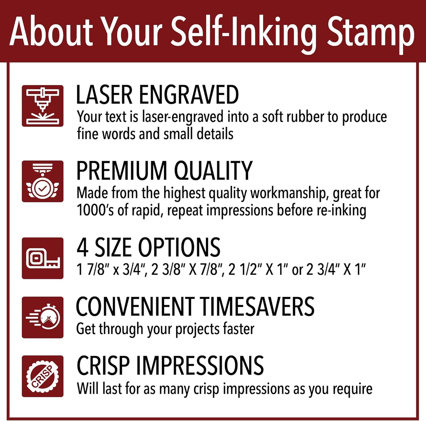 Scanned Office Stamp | 4 Different Sizes | 20 Designs | Multiple Color Options | Perfect for Quick Validation of Office Documents (Scanned, Xtra Large)
