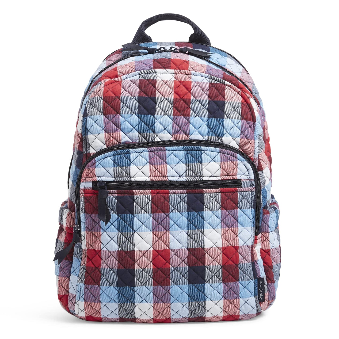 Vera Bradley Women's Cotton Campus Backpack, Patriotic Plaid, One Size