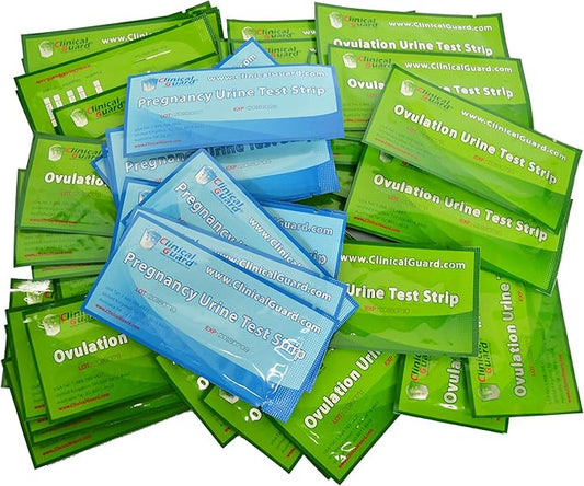 Clinical Guard 14 Ovulation Test Strips and 5 Pregnancy Test Strips Combo Rapid HCG Test Fertility Ovulation Predictor Kit (19 Count)