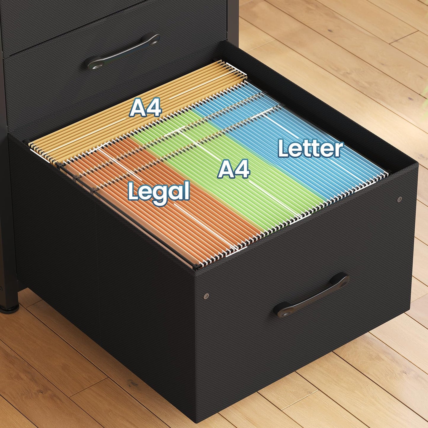 SEDETA L Shaped Gaming Desk, Reversible 58" Small Computer Desk with 7 Drawers and Power Outlet, Corner Gaming Desk with LED Lights for Small Space, Black