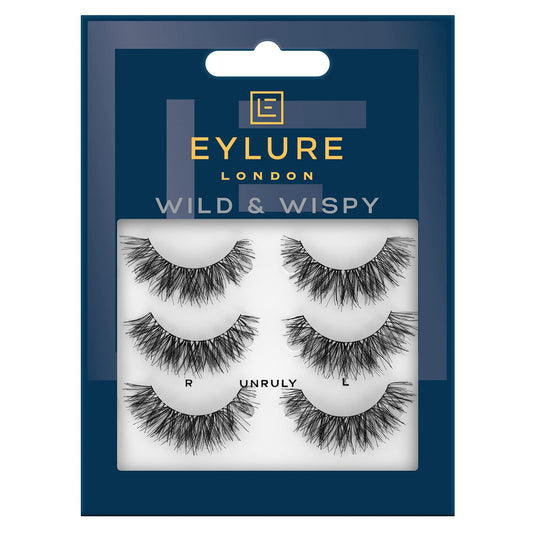 Eylure False Lashes, Wild & Wispy Unruly, 3 Pair