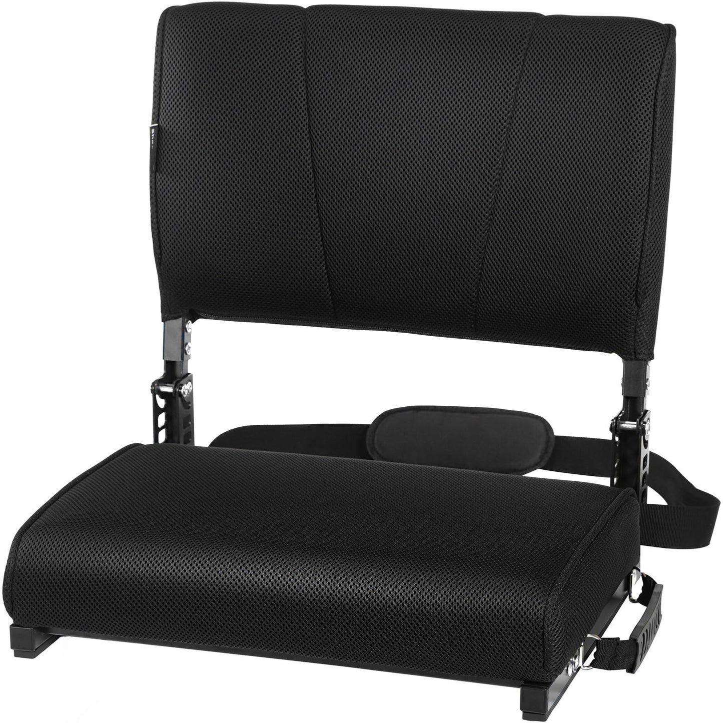 Stadium Seats with Back Support, Mesh Fabric Material Stadium Seats,Stadium Seats for Bleachers with Curved Backrest,Bleacher Chairs with Back and Cushion with Shoulder Strap,Ideal for Sports Events