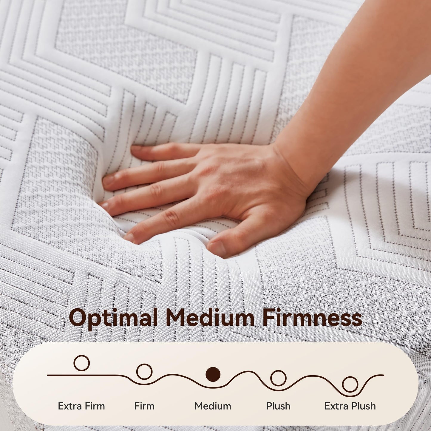 BedsPick 12 Inch Queen Mattress Medium Firm, Cooling Gel Memory Foam Queen Size Mattress in a Box for Pressure Relief, CertiPUR-US Certified, No Fiberglass, Motion Isolation, Removable Washable Cover