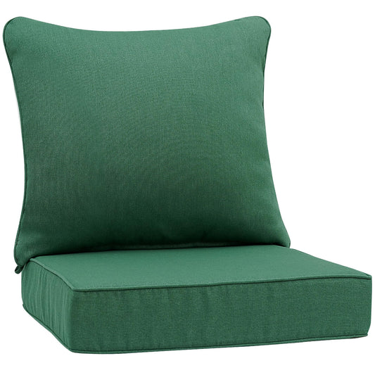 AONETOZ Deep Seat Patio Cushions Set 19 x 19 Inch,Olefin Fabric Outdoor Seat Cushion,Patio Furniture Cushions with Removable Cover,Rain-Proof and Fade Resistant Deep Seat Bottom & Back Cushion,1set
