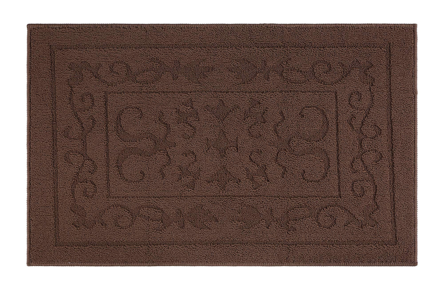 FONEYI Indoor Doormat, Front Back Door Mat 24"x36" Washable, Rubber Backing Non Slip Door Mats, Low-Profile Absorbent Entrance Doormat Inside Floor Mats for Entryway, Resist Dirt Entry Rugs, Coffee