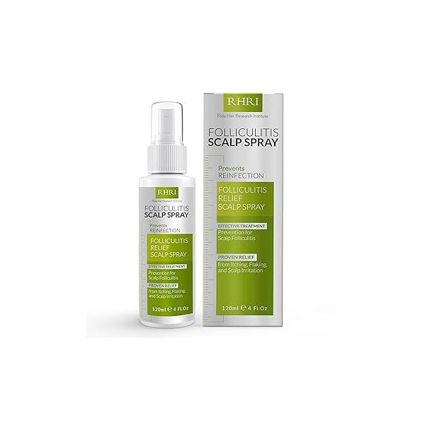 Folliculitis Scalp Spray | Dandruff Treatment for Dandruff, Psoriasis & Antifungal Anti Itchy Formula Dry and Irritated