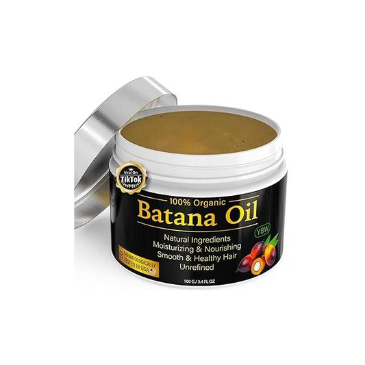 Raw Batana Oil for Hair Growth by Dr. Sebi Organic Honduras Paste, 100% Pure and Natural, Botana Prevents Loss, Eliminates Split Ends Men & Women