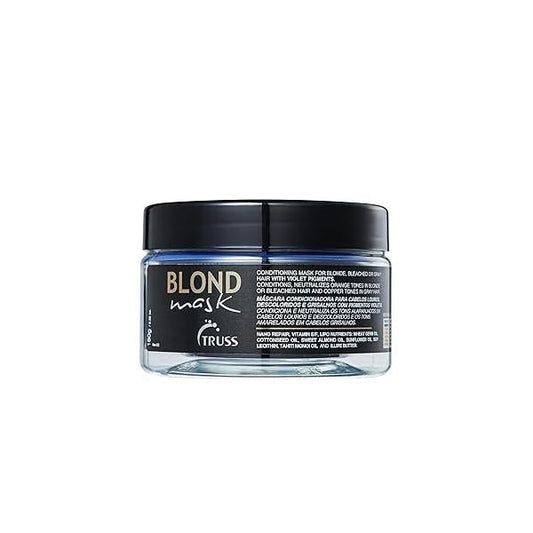 TRUSS Purple Hair Mask & Blonde Toner - Deep Conditioning Treatment for Blonde, Bleached or Gray Strands Neutralizes Orange Yellow Tones Restores Strength, Elasticity Shine (6.35 oz)