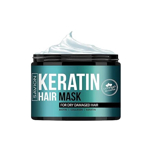 SAVION Keratin Hair Mask for Women - 8.45 oz Masque