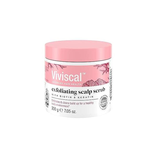 Viviscal Exfoliating Scalp Scrub, Clarifying Scrub with Biotin & Keratin, Promote Fuller Healthier Hair Growth, Gentle Treatment, 200g (7.05 oz.)