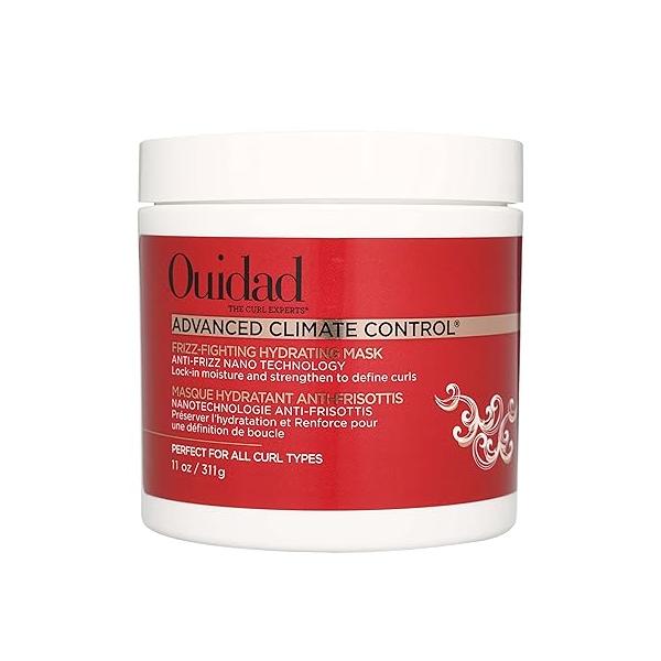 Ouidad Advanced Climate Control Hair Mask - 11 oz, Frizz Curly with Vitamin C & Castor Oil, Anti-Frizz Nano Technology, Helps Repair, Nourish and Hydrate Curls, For All Curl Types